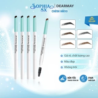 Chì kẻ mày DEARMAY Sketch Eyebrow Pencil hai đầu lâu trôi bền màu dễ kẻ