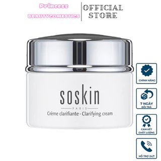 Kem dưỡng trắng da Clarifying cream Soskin Karmel 50ml, Trắng Da, Giảm Nám Sâu, Giảm Tàn Nhang