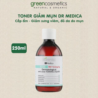 Toner, nước hoa hồng Bielenda Dr Medica cấp ẩm, dịu da giảm mụn 250ml