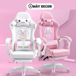 Ghế Gaming Công Thái Học Bọc Da PU Cao Cấp,Ghế Game EAST SEAT Xoay 360 độ có ngả lưng nâng hạ độ cao