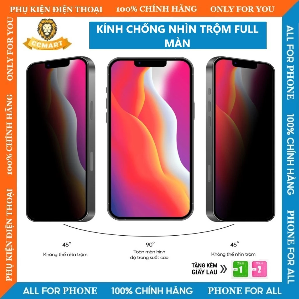 KÍNH CƯỜNG LỰC CHỐNG NHÌN TRỘM FULL MÀN 15/14/13/12/11/PRO/PROMAX/XSMAX/XS MAX/XS/X/XR/8/7/6S/6/PLUS