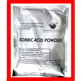 500g Acid Sorbic (Chất bảo quản chống Nấm Mốc)