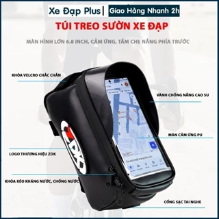 Túi đeo xe đạp thể thao ZDK S5 dáng đẹp đựng đồ xe đạp, điện thoại rộng có cảm ứng điện thoại