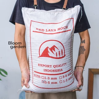 Nguyên bao Đá Lava đỏ (Nham Thạch Đỏ) 20kg - Nhập Indonesia - Trồng Sen đá - Làm nền Hồ cá - Kiểng lá | Bloom Garden