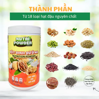 NGŨ CỐC DINH DƯỠNG TĂNG CÂN - BỘT NGŨ CỐC ĂN SÁNG ĂN KIÊNG, HẠT DINH DƯỠNG CHO NGƯỜI GẦY NUTRIPOWDER HỘP 1KG