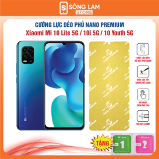 Cường lực Xiaomi Mi 10 Lite / 10i / 10 Youth dẻo phủ Nano Premium chống xước bảo vệ màn hình - Sông Lam Store