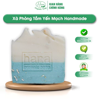 Xà Phòng Tắm Handmade - Xà Bông Tắm HANA ORGANIC Chiết Xuất Từ Yến Mạch Dành Cho Mọi Loại Da Giúp Dưỡng Trắng Sạch Sâu