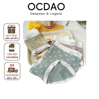 Quần Lót Nữ Cotton Cạp Cao Họa Tiết Tim Dễ Thương, Quần Chip Nữ Thiết Kế Kháng Khuẩn Viền Chun Nữ Tính Ocdaoshop