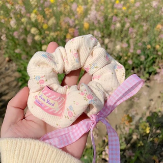 Set 2 Scrunchies dây cột tóc nơ coquette