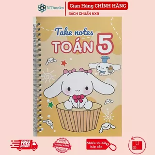 Sổ Giấy Lò Xo Take Note Toán 5  cỡ A5 (Phiên Bản Mới Nhất)