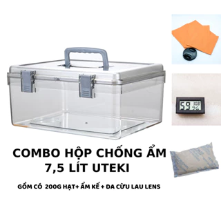 Combo hộp chống ẩm máy ảnh Uteki chính hãng hàng cao cấp nhiều kích thước để lựa chọn. Thể tích 7.5 Lít