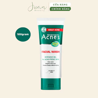 Gel rửa mặt ngăn ngừa mụn tuổi trưởng thành Acnes 25+ Facial Wash 100g