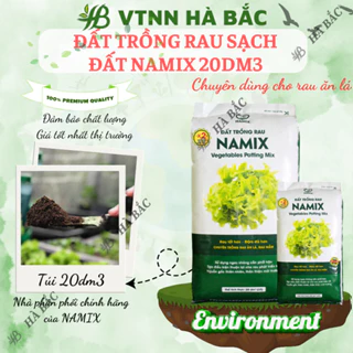 Đất Trồng Rau Namix - Sử dụng ngay không cần phối trộn, Tạo điều kiện cho rau phát triển tốt, Rau tốt hơn (20dm3)