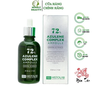 Tinh Chất Hỗ Trợ Giảm Mụn, Điều Tiết Bã Nhờn Histolab 72% Azulene Complex Ampoule Derma Science 50ml