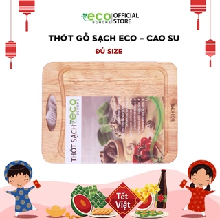 Thớt gỗ sạch Eco kháng khuẩn, chống nấm mốc, an toàn vstp - gỗ sạch organic