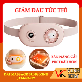 Đai massage bụng kinh JXM-NGO2, pin siêu trâu, màn hình led hiển thị nhiệt độ, lỗi 1 đổi 1