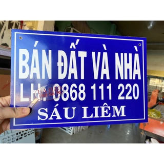 1 Biển, bảng CÒN PHÒNG, NHÀ BÁN , chất liệu alu , nền xanh chữ trắng