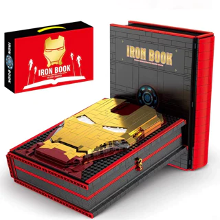 Lắp Ghép DK 3301 ( Xếp Hình Iron Book Sách Sưu Tầm Giáp Minifigures Iron Man 2009 Mảnh )