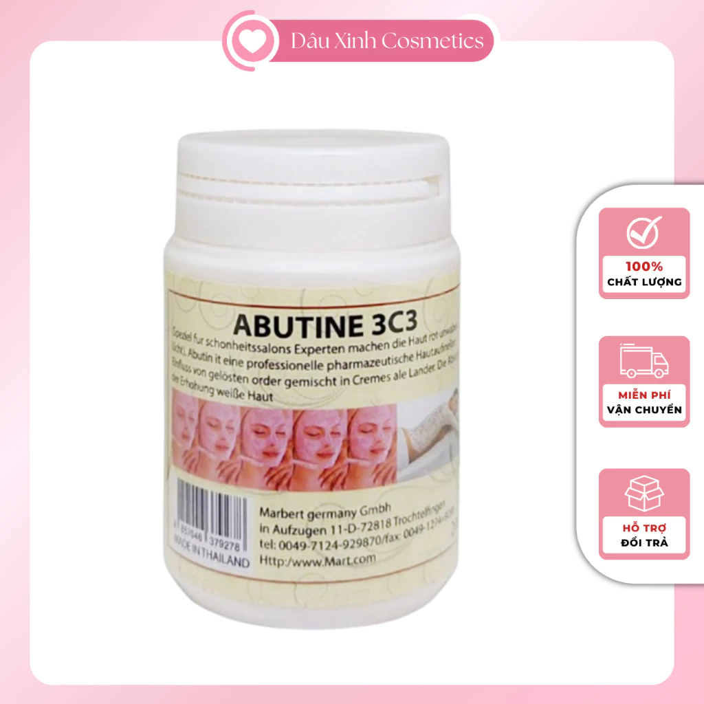 Kem kích trắng Abutine 3c3 hộp 250 gram Cty
