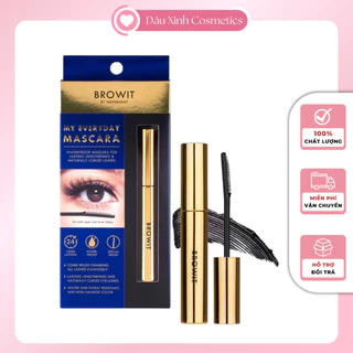 Mascara Browit Nongchat Thái Làm Dày Dài Mi Chuyên Dụng Cho Makeup, dày, dài mi, không lem, không trôi, không vón cục