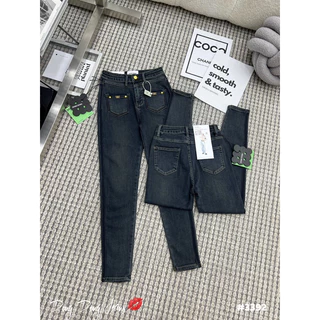 Quần bò skinny dáng ôm túi vuông trước hàng QCL1(#3392)