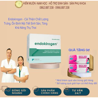 Endokirogen - Thực phẩm hỗ trợ mang thai cho phụ nữ đa nang buồng trứng, bổ trứng, tăng cường khả năng thụ thai