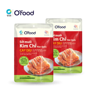 Combo 2 gói Sốt muối kim chi CAY DỊU O'food gói 180g, chuẩn vị Hàn Quốc