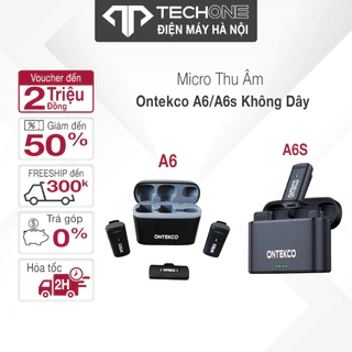 Mic thu âm không dây cài áo ONTEKCO A6/A6s dùng với Điện Thoại chân type C-ip - Bảo hành 12 tháng