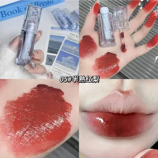 Son bóng Gege Bear Water Gloss Lip Glaze Cao Cấp hiệu ứng tráng gương dưỡng ẩm môi GX1119