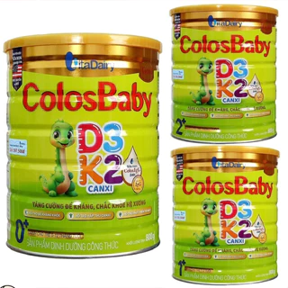 [Quét QR tích xu] Sữa Colosbaby D3K2 Canxi 0+, 1+, 2+ 800g [HSD 2025]