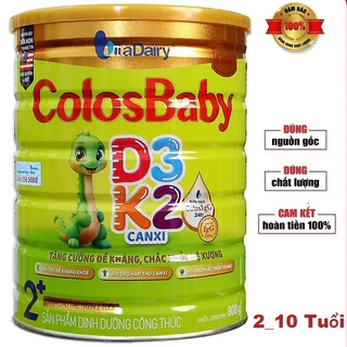 [Quét mã tích xu] Sữa Colosbaby D3K2 Canxi 2+ 800g [HSD 2025]