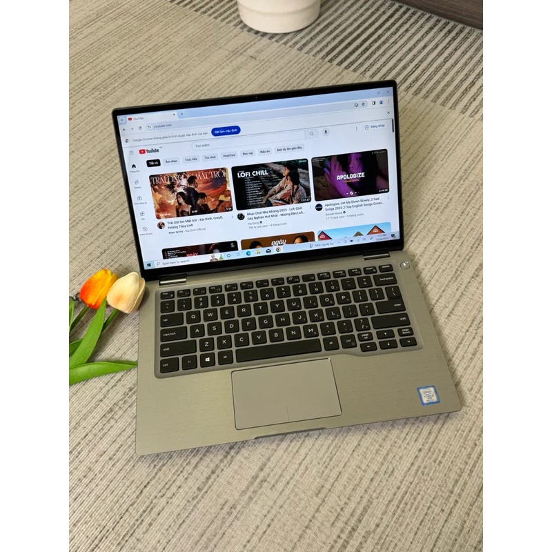 Laptop Dell 7400 2in1 Core i7 -8650u /Ram 16Gb/SSD 256Gb Vỏ Thép Gập 360 Cảm Ứng Max Hàng Nhập Mỹ 99%