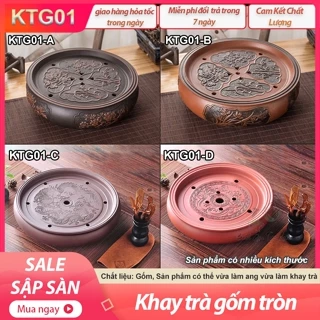 🔥FLASH SALE🔥4 Mẫu Khay Trà Gốm Tử Sa Nghi Hưng Độc Đáo