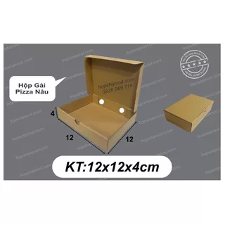 [Combo 100 cái] 12x12x4 cm Hộp Gài Thường Đựng Pizza