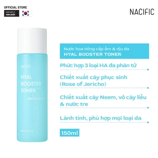 [Date tháng 7.2025] Nước hoa hồng cấp ẩm Nacific Hyal Booster Toner 150ml