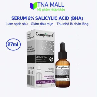 Serum 2% BHA Compliment 27ml làm sạch sâu, giảm mụn, se nhỏ lỗ chân lông trên da