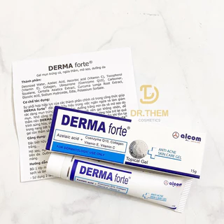 Derma Forte 15g - Gamma, Bản Thường / Advanced, Gel Giúp Giảm Mụn Trứng Cá, Ngừa Thâm, Mờ Sẹo, Da Dầu Mụn - Dr Thêm