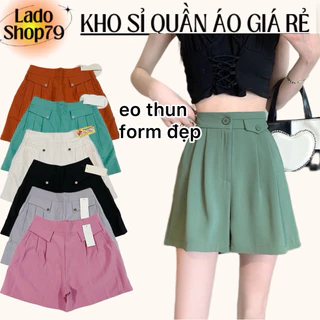 Quần short tây nữ size đại 2 nắp túi giả form đẹp