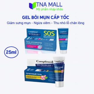 Gel bôi mụn cấp tốc Compliment No Problem giảm sưng, viêm, gom khô cồi mụn 25ml