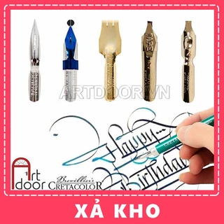 [ARTDOOR] Cán hoặc Ngòi bút sắt CRETACOLOR Calligraphy viết chữ (lẻ)