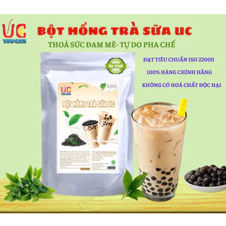 Trà Sữa Dâu, Trà Sữa UC Đậm Vị, Thơm Ngon, Nước Uống Giải Khát, Dễ Pha, Đủ Vị (1 gói 500gr)