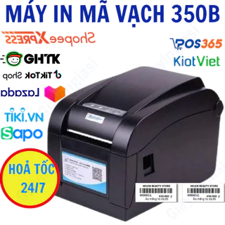 (New) Máy In Mã Vạch Xprinter 350B - Hàng mời 100% Bảo hành 12 tháng
