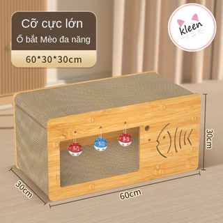 Nhà Cào Móng Cho Mèo 2in1 MrKim SAIGON - Bàn Cào Móng Mèo 2 Trong 1 Nhà Cào Móng Cao Cấp