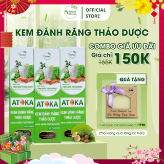 Kem đánh răng thảo dược NONI giảm hôi miệng hiệu quả, sạch trắng răng không chưa flour tốt cho răng niềng