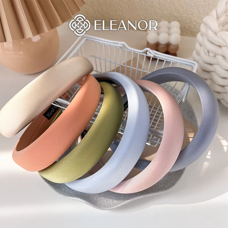 Băng đô cài tóc nữ Eleanor Accessories thiết kế trơn màu sắc đơn giản phụ kiện tóc bờm tóc 5108