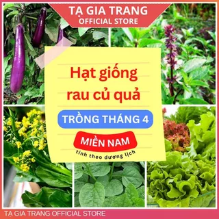 Hạt giống rau củ quả dễ trồng, năng suất cao tháng 4 ở miền Nam