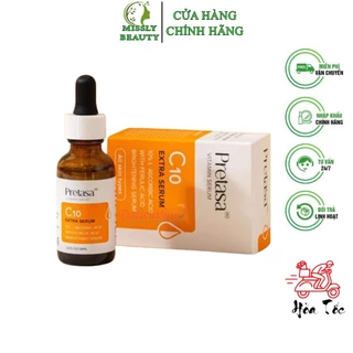 Serum sáng da mờ thâm Vitamin C PRETASA C10 Extra Serum - Hàng Chính Hãng