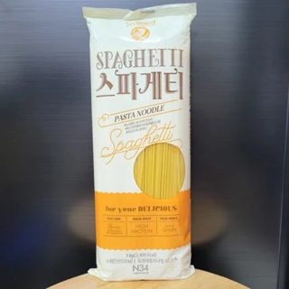 N34 - TÚI 1 Kg - MÌ Ý SPAGHETTI (sợi tròn) / TÂY BAN NHA / NO BRAND Durum Wheat Pasta Noodle