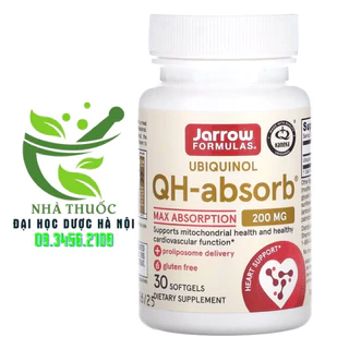 Viên uống Jarrow UBIQUINOL, QH-Asorb (nhập khẩu Mỹ)