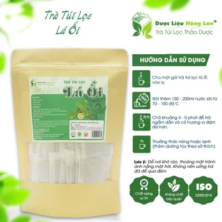 Trà Túi Lọc Lá Ổi 90g (30gói x 3g) - Dược Liệu Hồng Lan